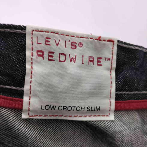 リーバイスレッド Levis RED ブラックテーパードデニムパンツ メンズ