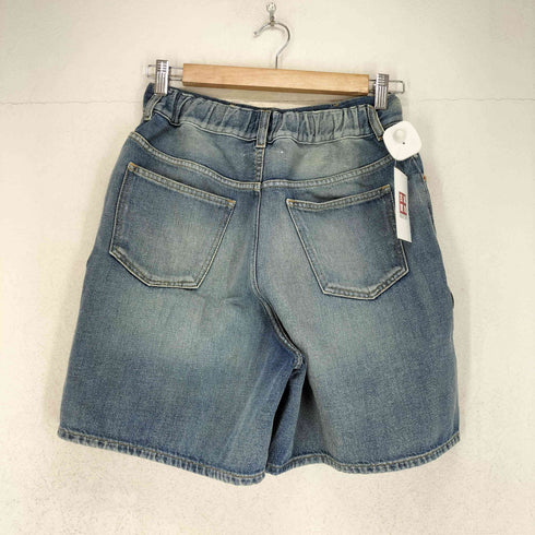 エムエムシックスメゾンマルジェラ MM6 Maison Margiela ペイント加工 ドローストリング デニムショートパンツ レディース 14
