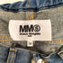 エムエムシックスメゾンマルジェラ MM6 Maison Margiela ペイント加工 ドローストリング デニムショートパンツ レディース 14