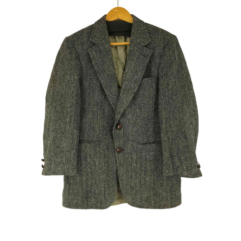 ハリスツイード Harris Tweed MADE IN USA ヘリンボーン テーラードジャケット メンズ