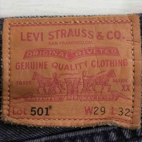 リーバイス Levis MADE IN THE USA 501(R) ブラック デニムパンツ メンズ W29 L32