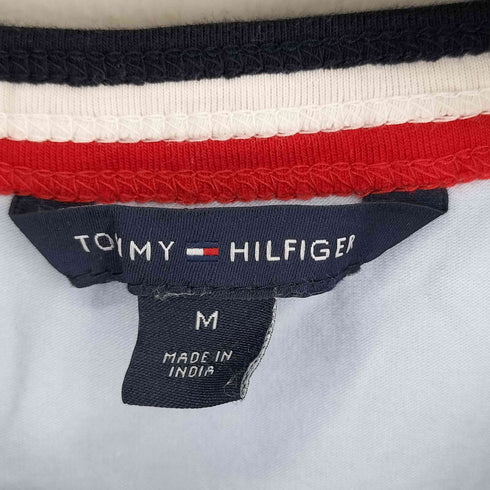 トミーヒルフィガー TOMMY HILFIGER ストライプカラークルーネックTシャツ レディース import:M