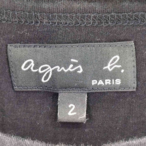 アニエスベー agnes b. ロゴプリント S/S Tシャツ レディース 2