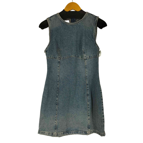 ザラ ZARA ノースリーブデニムワンピース レディース import:M