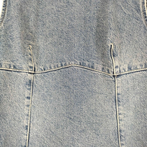 ザラ ZARA ノースリーブデニムワンピース レディース import:M