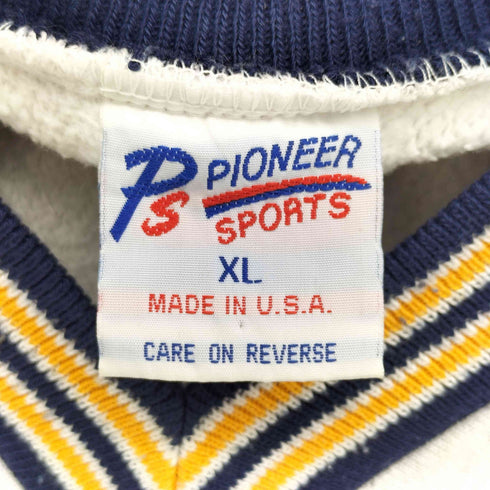 PIONEER SPORTS 90s USA製 LYCOMING FOOTBALL Vネックスウェット メンズ import:XL