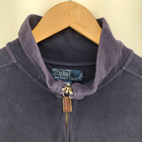 ポロバイラルフローレン Polo by RALPH LAUREN 90s ポニー刺繍 ハーフジップニット メンズ import:L