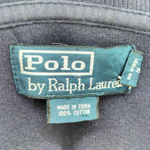 ポロバイラルフローレン Polo by RALPH LAUREN 90s ポニー刺繍 ハーフジップニット メンズ import:L