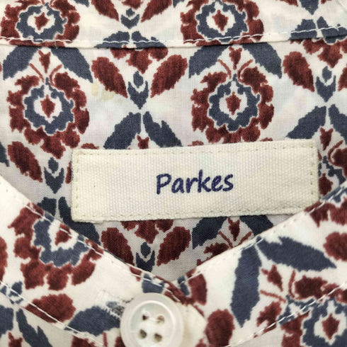 パークス PARKES ノースリーブ花柄ワンピース レディース M