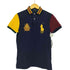 ポロラルフローレン POLO RALPH LAUREN マルチカラ― エンブレム ビッグポニー刺繍 ポロシャツ メンズ import:XS