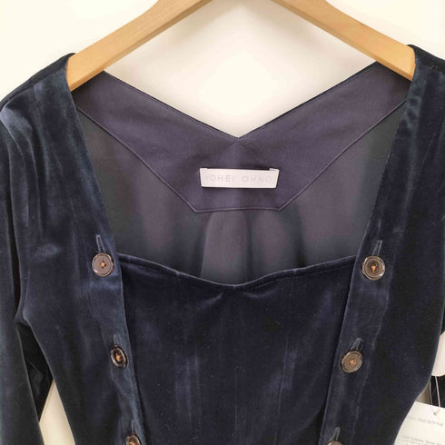 ヨウヘイ オオノ yohei ohno 23AW Stomacher Velour Top ベロア ストマッカートップス レディース JPN:36