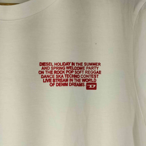 ディーゼル DIESEL 両面プリント S/S Tシャツ レディース import:M