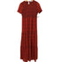 ザラ ZARA ストレッチ花柄ティアードワンピース レディース import:S