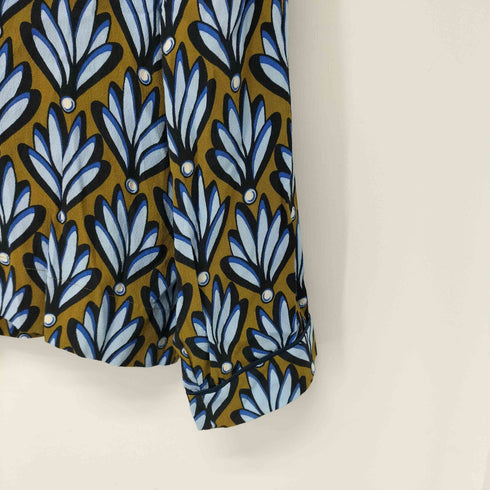 ザラ ZARA ボタニカル柄 プルオーバーシャツ レディース import:M