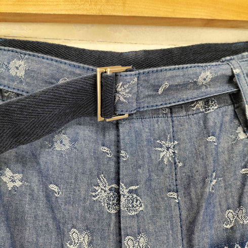 サカイ Sacai PINEAPPLE DUNGAREE SHORTS メンズ 1
