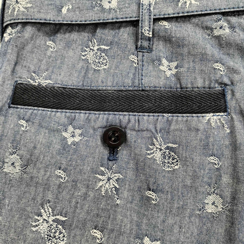 サカイ Sacai PINEAPPLE DUNGAREE SHORTS メンズ 1