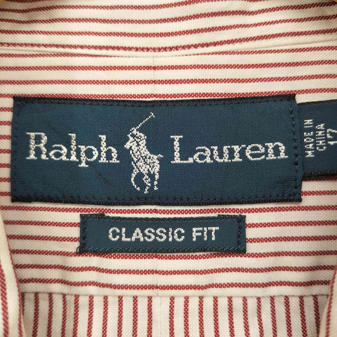 ラルフローレン RALPH LAUREN CLASSIC FIT ポニー刺繍 ストライプ ロングスリーブシャツ メンズ 17 36/37