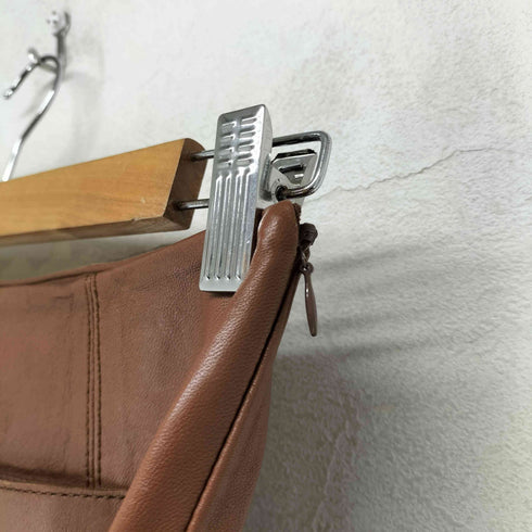 マックスマーラウィーケンドライン Max Mara WEEKEND LINE MADE IN HUNGARY フロントスリットレザー台形スカート レディース 38