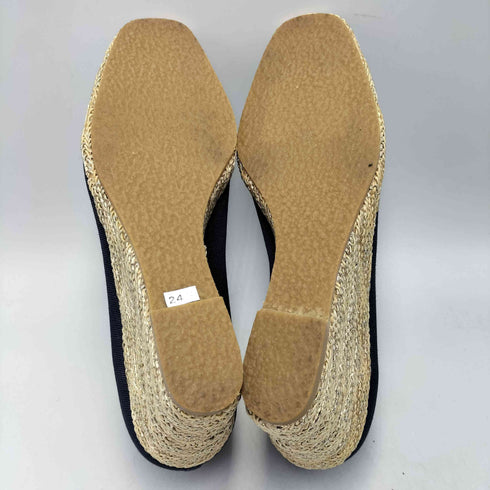 ダイアナ DIANA ジュート巻き ウェッジ ローヒール パンプス レディース JPN:24.5