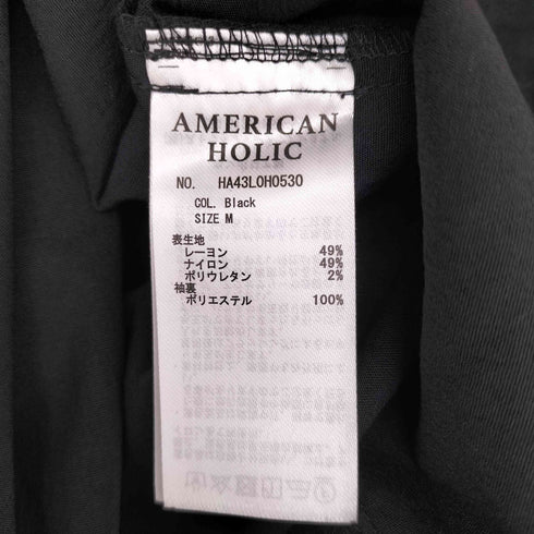 アメリカンホリック AMERICAN HOLIC 接触冷感バルーンスリーブワンピース レディース JPN:M