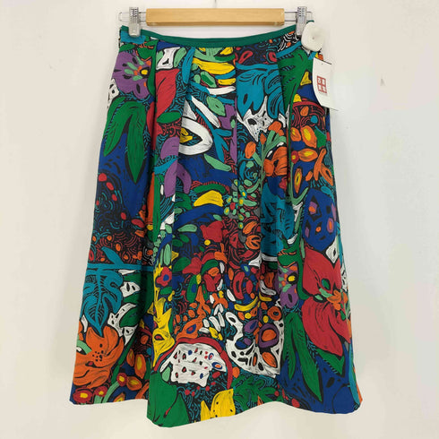 ロイスクレヨン Lois CRAYON アートフラワー プリーツスカート レディース JPN:M