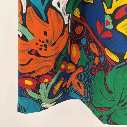 ロイスクレヨン Lois CRAYON アートフラワー プリーツスカート レディース JPN:M