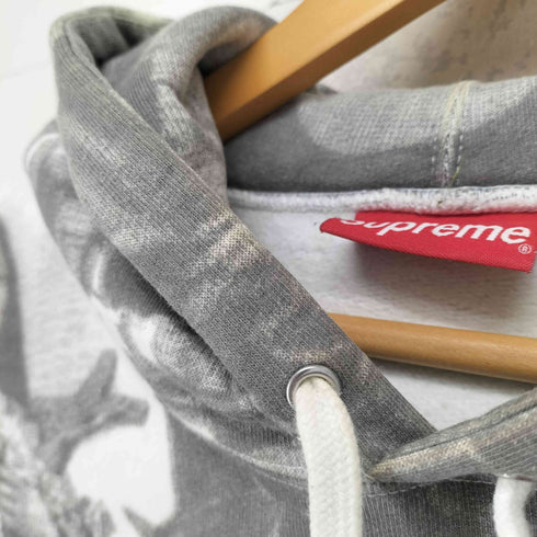 シュプリーム Supreme 18AW Jesus and Mary Hooded Sweatshirt 総柄スウェット プルオーバーパーカー メンズ L