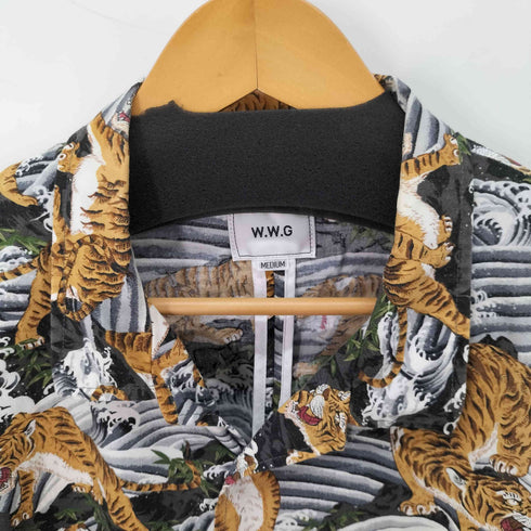 フーズフーギャラリー WHO’S WHO gallery S/S 虎柄シャツ メンズ JPN:M