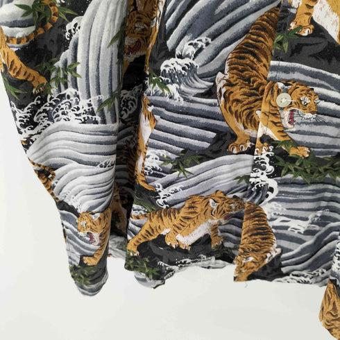 フーズフーギャラリー WHO’S WHO gallery S/S 虎柄シャツ メンズ JPN:M