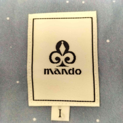 マンドー MANDO レーヨンシルク プリントレギュラーカラーシャツ メンズ JPN:1