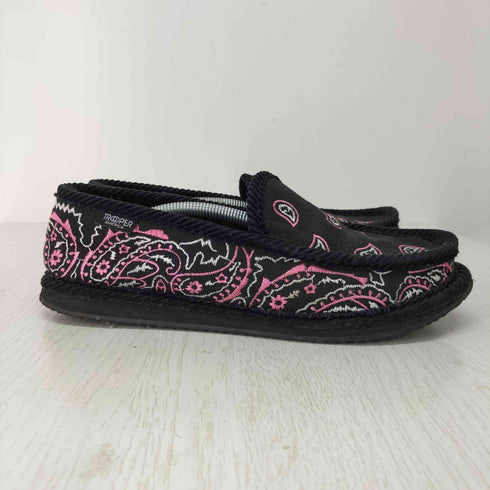 TROOPER AMERICA EMBROIDERED HOUSE SLIPPERS BANDANA BK/PK メンズ US:9