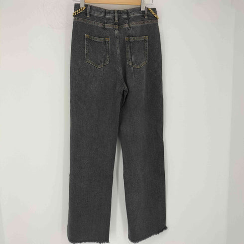 bebe Y2K ウエストチェーンバックタックデニムパンツ レディース 2