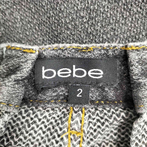 bebe Y2K ウエストチェーンバックタックデニムパンツ レディース 2
