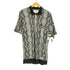 ワコマリア WACKO MARIA 24SS PYTHON KNIT POLO SHIRT シルク混 パイソン柄 半袖ポロシャツ メンズ JPN:M