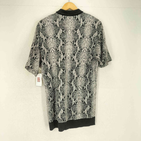 ワコマリア WACKO MARIA 24SS PYTHON KNIT POLO SHIRT シルク混 パイソン柄 半袖ポロシャツ メンズ JPN:M