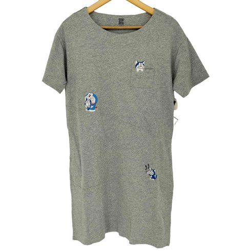 デザインティーシャツストアグラニフ Design Tshirts Store graniph キャラクター刺繍 ミディワンピース レディース FREE