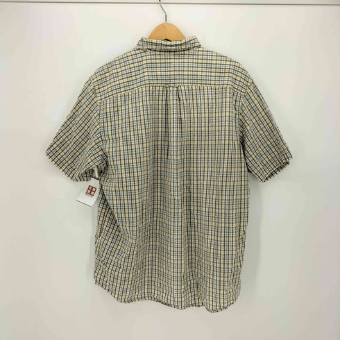 エディーバウアー Eddie Bauer シアサッカー ボタンダウン チェックシャツ メンズ import:L