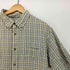 エディーバウアー Eddie Bauer シアサッカー ボタンダウン チェックシャツ メンズ import:L