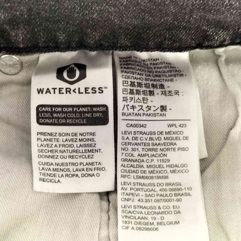 リーバイス Levis 505 テーパードデニムパンツ ブラックデニム メンズ W32 L32
