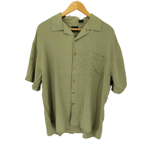 ジョスエーバンク Jos A Bank シルクオープンカラーS/S シャツ メンズ import:XL