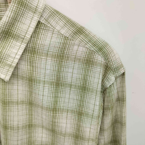 リーバイス Levis コットンリネン インド綿 オンブレチェックシャツ メンズ import:M
