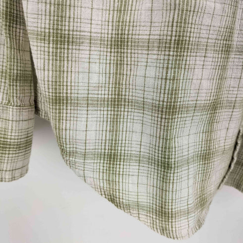 リーバイス Levis コットンリネン インド綿 オンブレチェックシャツ メンズ import:M