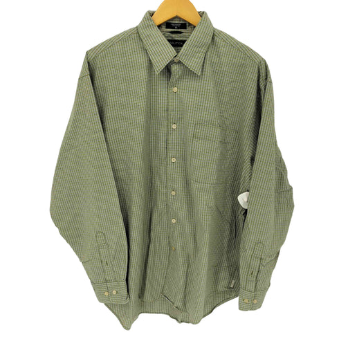 ノーティカ NAUTICA コットンチェックレギュラーカラーシャツ メンズ import:XL