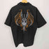 IRONHORSE スカル刺繍 S/S 開襟シャツ バイカーシャツ メンズ import:M