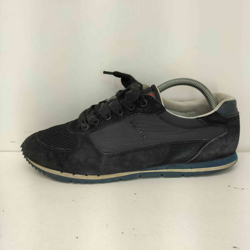 プラダ PRADA スウェード ナイロン ローカットスニーカー メンズ 7