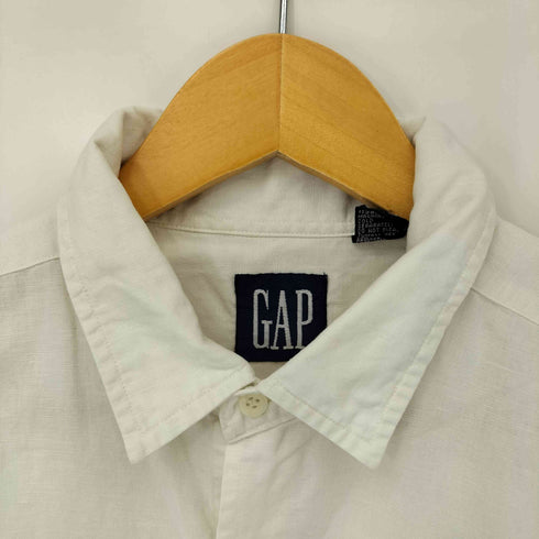 ギャップ Gap 90S OLD リネンコットンレギュラーカラーシャツ メンズ import:L