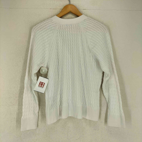 トミーヒルフィガー TOMMY HILFIGER ワンポイント刺繍 コットンニットカーディガン レディース S