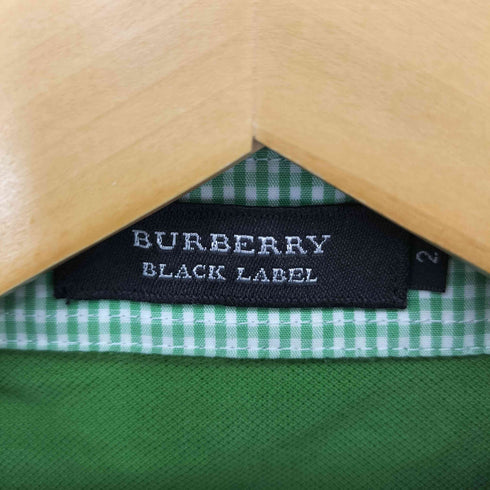 バーバリーブラックレーベル BURBERRY BLACK LABEL ロゴ刺繍 S/S ポロシャツ レディース JPN:2