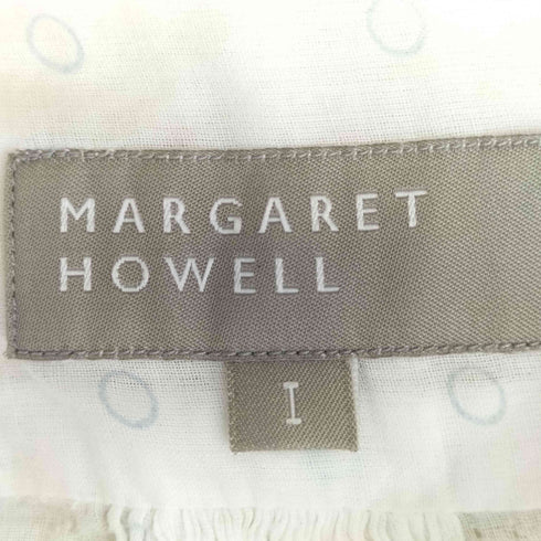 マーガレットハウエル MARGARET HOWELL ドット 半袖ギャザーブラウス レディース JPN:1