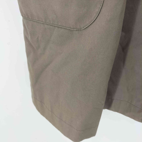 サリースコット Sally Scott 裏地ストライプ 貝ボタン 丸襟  ステンカラーコート レディース  9AR